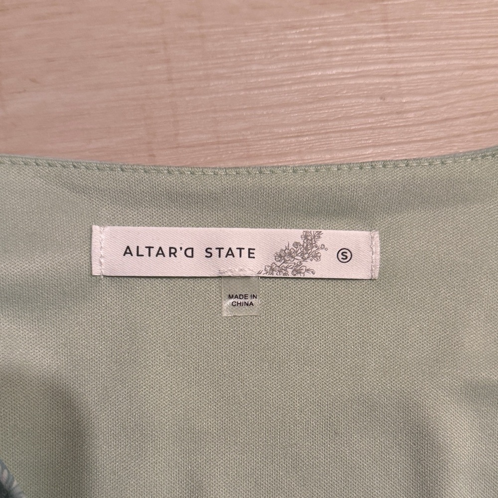 Altar'd State Sage Green Dress - Picture 2 of 4